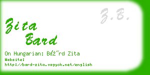 zita bard business card